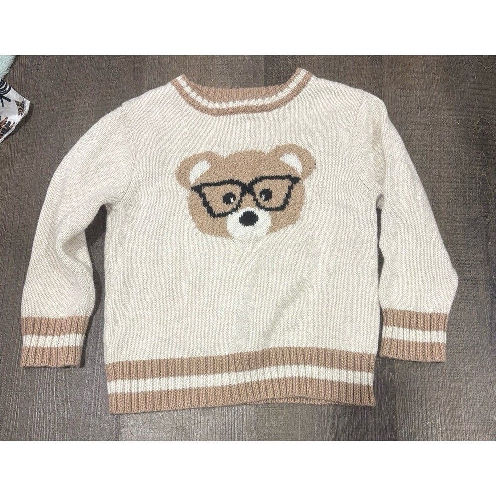 Toddler Boys Bear Sweater
